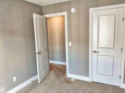 Neutral-toned carpeting paired with light gray wall paint - 