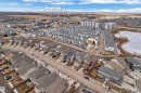 Aerial perspective showcasing a residential neighborhood with varied housing styles - 3071 Carpenter Landing Landing, Edmonton, AB 