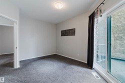 Carpeted room featuring a ceiling-mounted light fixture, light gray wall paint, and white baseboards - 