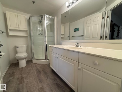 PHOTO OF THE FULL 3pc ENSUITE IN THE PRIMARY BEDROOM! - 102 10903 21 Avenue, Edmonton, AB - Indoor Photo Showing Bathroom