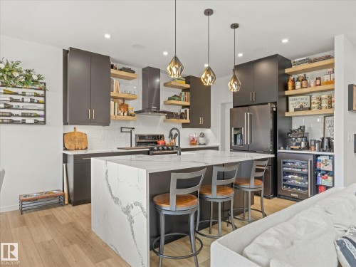 3648 6 Street Nw, Edmonton, AB - Indoor Photo Showing Kitchen With Upgraded Kitchen