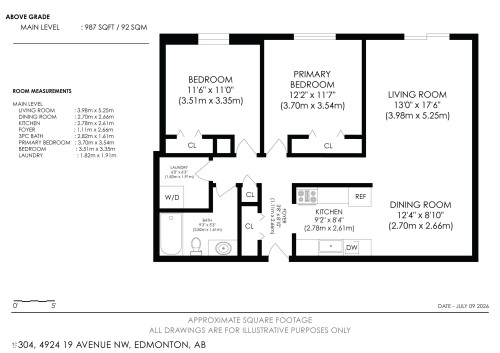 Floor plan - #304 4924 19 Av Nw, Edmonton, AB 