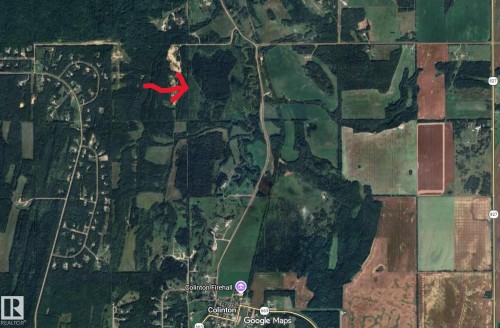 Aerial Site Map. Indicating the property location within a broader geographical context - 222A Range Rd, Rural Athabasca County, AB 