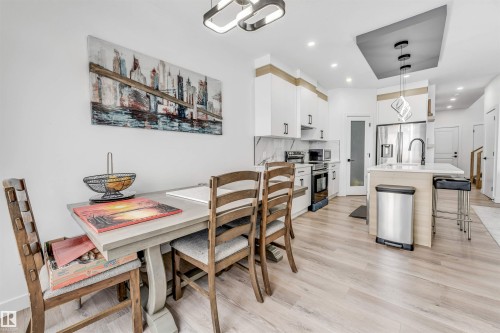 3807 40 Avenue, Beaumont, AB - Indoor Photo Showing Dining Room