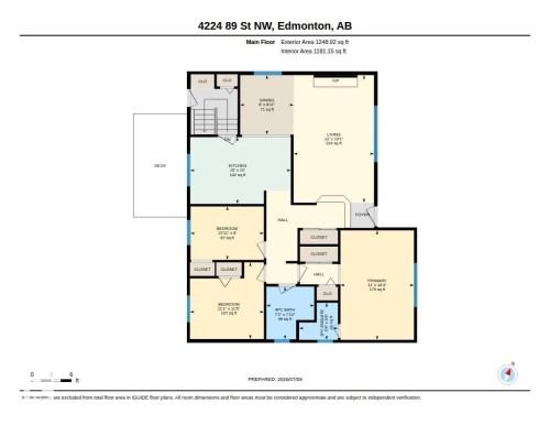 Floor plan - 4224 89 Street, Edmonton, AB 