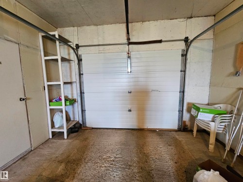 View of inside garage - 57415 Range Road 93, Rural St. Paul County, AB - Indoor Photo Showing Garage