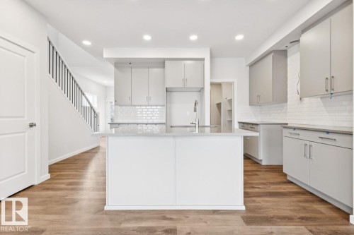 2482 Egret Loop Nw, Edmonton, AB - Indoor Photo Showing Kitchen With Upgraded Kitchen