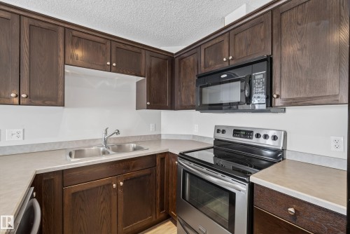 #6223 7331 South Terwillegar Dr Nw, Edmonton, AB - Indoor Photo Showing Kitchen With Double Sink