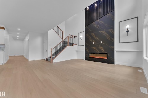 4004 40 Street, Beaumont, AB - Indoor With Fireplace