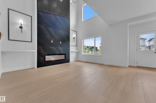 4004 40 Street, Beaumont, AB - Indoor With Fireplace