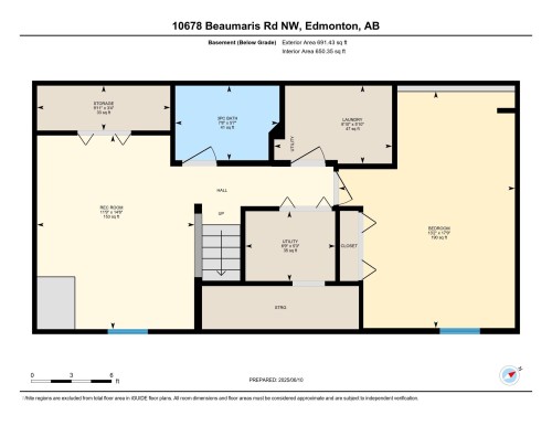 Floor plan - 10678 Beaumaris Road Nw, Edmonton, AB 
