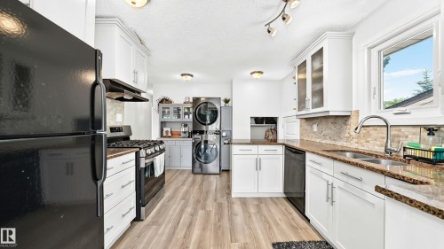 4228 114 Avenue Nw, Edmonton, AB - Indoor Photo Showing Kitchen With Double Sink