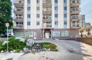 Multi-story residential building featuring numerous private balconies - #407 9835 113 St Nw, Edmonton, AB 