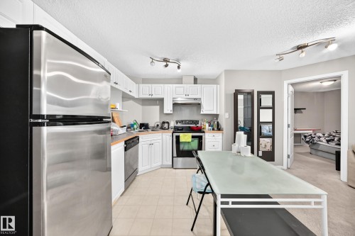 #221 5350 199 St Nw, Edmonton, AB - Indoor Photo Showing Kitchen With Stainless Steel Kitchen