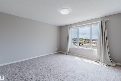 Light gray walls and plush gray carpeting characterize this room - 16627 18 Avenue, Edmonton, AB 