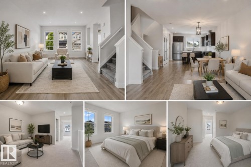 Collage of interior spaces. Depicting various rooms within the property - 2852 Duke Crescent, Edmonton, AB 