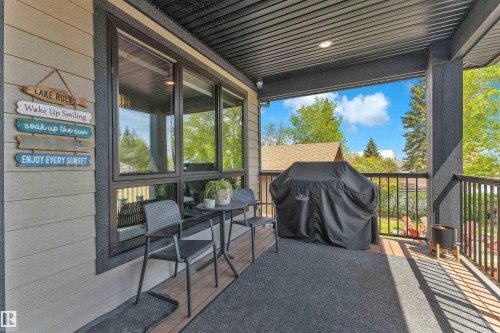 5052 Lakeshore Drive, Sylvan Lake, AB - Outdoor With Deck Patio Veranda With Exterior