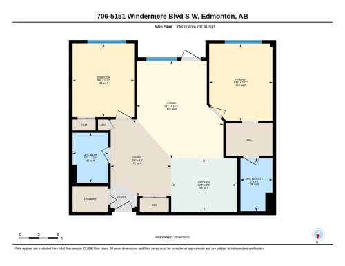 Floor plan - 706 5151 Windermere Boulevard, Edmonton, AB 