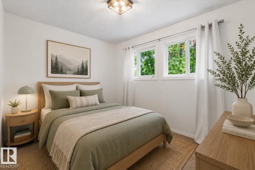 Virtually staged. - 8911 149 Street, Edmonton, AB - Indoor Photo Showing Bedroom
