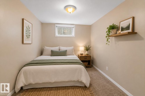 Virtually staged. - 8911 149 Street, Edmonton, AB - Indoor Photo Showing Bedroom