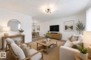 Virtually staged. - 8911 149 Street, Edmonton, AB  - Indoor Photo Showing Living Room 