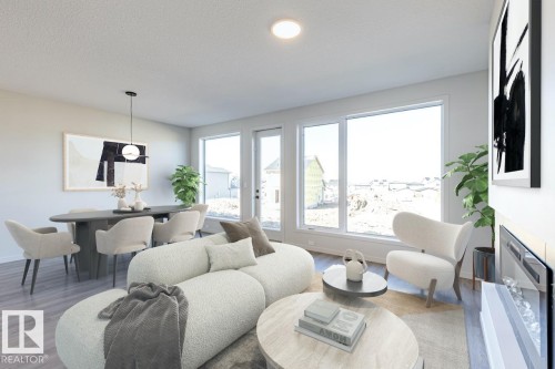 7387 Klapstein Crescent, Edmonton, AB - Indoor Photo Showing Living Room