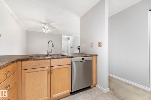 212 40 Alpine Place, St. Albert, AB - Indoor Photo Showing Kitchen With Double Sink