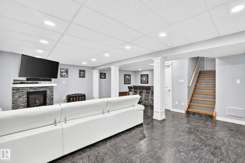 7916 130 Avenue Nw, Edmonton, AB - Indoor With Fireplace