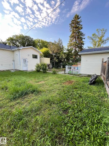 Expansive rear yard featuring green space and mature perimeter trees - 11938 70 Nw, Edmonton, AB 