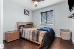 Hardwood flooring extending throughout the room - 