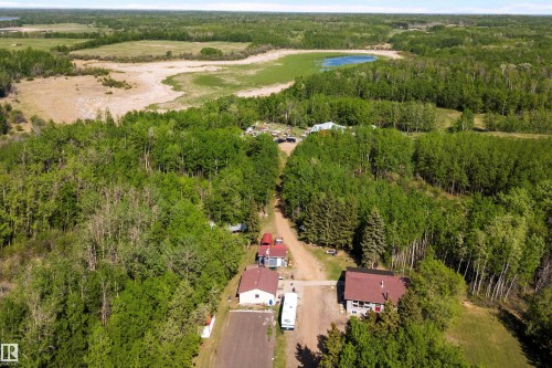 Expansive property encompassing wooded areas and open fields - 53257 Rge Road 211, Rural Strathcona County, AB - Outdoor With View