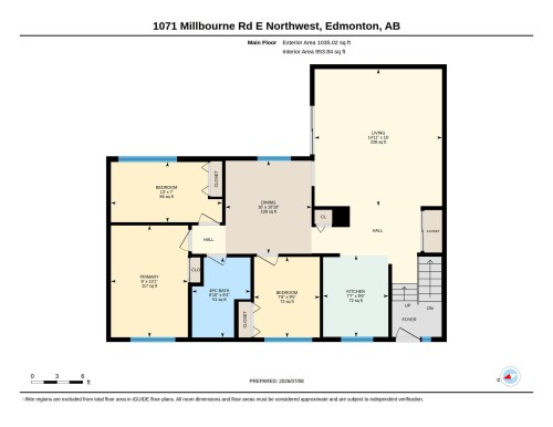 Floor plan - 1071 Millbourne Road Nw, Edmonton, AB 