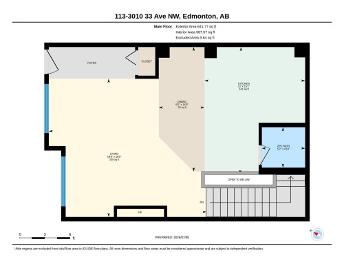 Floor plan - #113 3010 33 Av Nw, Edmonton, AB 