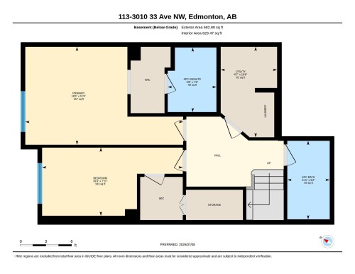 Floor plan - #113 3010 33 Av Nw, Edmonton, AB 