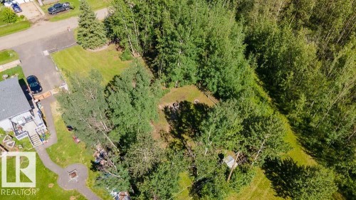 Expansive property featuring dense mature trees and a substantial grassy area - 4701 34 St., Rural Wetaskiwin County, AB 