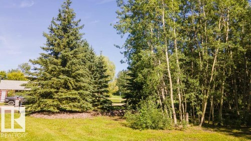 Expansive property featuring mature evergreen trees and a dense wood line - 4701 34 St., Rural Wetaskiwin County, AB 