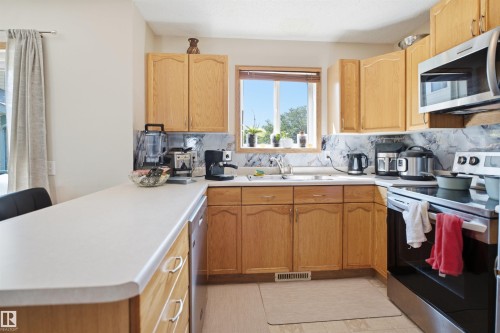 #71 10909 106 St Nw, Edmonton, AB - Indoor Photo Showing Kitchen With Double Sink
