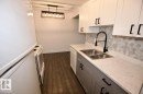 201 10345 123 Street Nw, Edmonton, AB  - Indoor Photo Showing Kitchen With Double Sink 