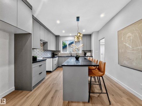 8711 149 Street Nw, Edmonton, AB - Indoor Photo Showing Kitchen With Upgraded Kitchen