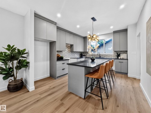 8711 149 Street Nw, Edmonton, AB - Indoor Photo Showing Kitchen With Upgraded Kitchen