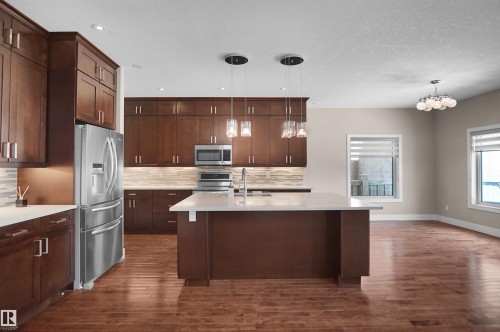 16539 132 Street Nw, Edmonton, AB - Indoor Photo Showing Kitchen With Upgraded Kitchen