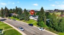 Residential property featuring a white exterior, dark roof, and mature landscaping - 16152 110B Avenue Nw, Edmonton, AB  - Outdoor With View 