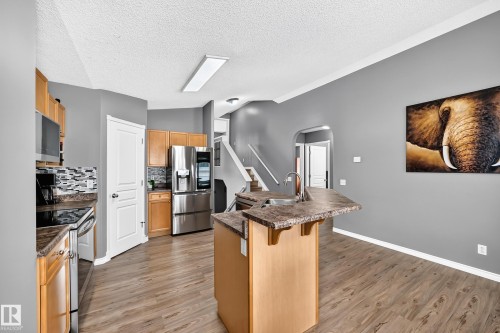 312 Gibb Close Nw, Edmonton, AB - Indoor Photo Showing Kitchen With Double Sink