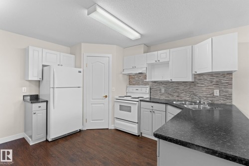 #243 13441 127 St Nw, Edmonton, AB - Indoor Photo Showing Kitchen With Double Sink