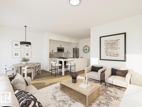 #55 3270 Chernowski Wy Sw, Edmonton, AB - Indoor Photo Showing Living Room