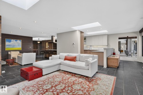 59 Westbrook Drive Nw, Edmonton, AB - Indoor Photo Showing Living Room With Fireplace