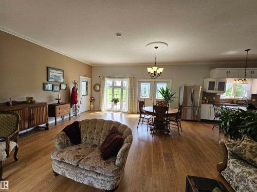 with dining area - 56320 Range Road 102A, Rural St. Paul County, AB - Indoor Photo Showing Living Room