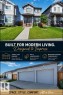 Promotional Material. Highlighting property features including garage capacity, landscape status, and interior finishes - 17924 61 Street Nw, Edmonton, AB  - Outdoor With Deck Patio Veranda With Facade 