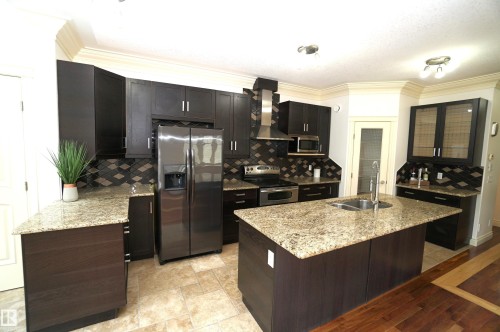 10224 90 Street Nw, Edmonton, AB - Indoor Photo Showing Kitchen With Double Sink