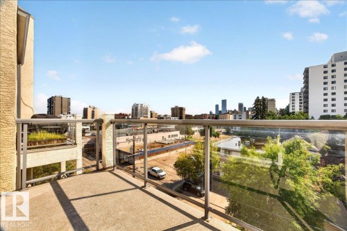 #503 10033 116 St Nw, Edmonton, AB - Outdoor With Balcony With View